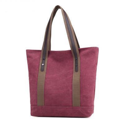 New women's canvas tote bag shoulder bag large capacity leisure travel anti-theft fashion wild Mommy shopping bag - Image 8