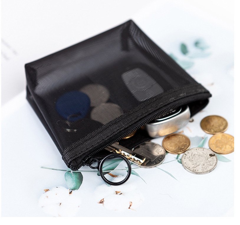 Portable Travel Toiletry Bag Transparent Mesh Toiletry Bag - Image 5