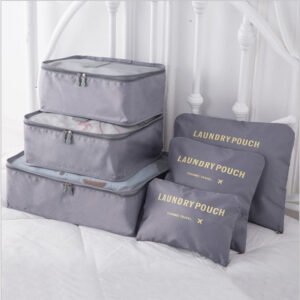 6 PCS Travel Storage Bag Set for Clothes Tidy Organizer