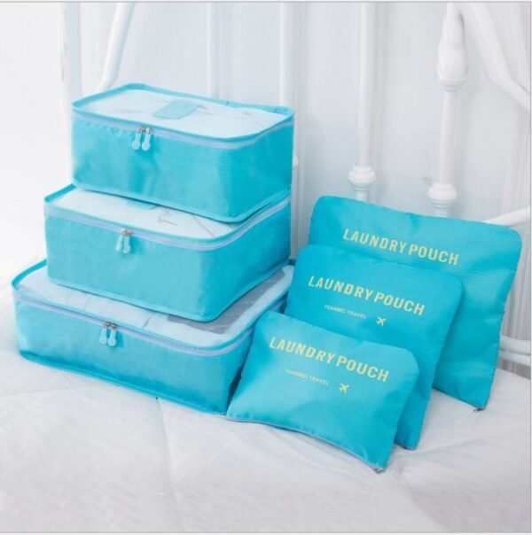 6 PCS Travel Storage Bag Set for Clothes Tidy Organizer - Image 4
