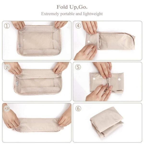 8-piece Set Luggage Divider Bag Travel Storage Clothes Underwear Shoes Organizer Packing Cube Bag - Image 5