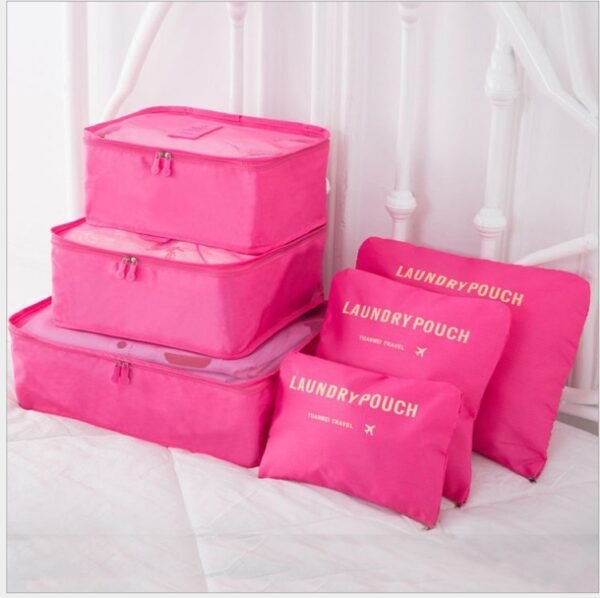 6 PCS Travel Storage Bag Set for Clothes Tidy Organizer - Image 8