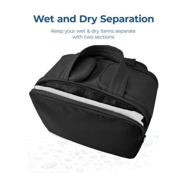 Travel Toiletry Bag Lightweight Large Wide Open Wash Bag Fluffy Cosmetic Bag Storage Bag Travel - Image 3