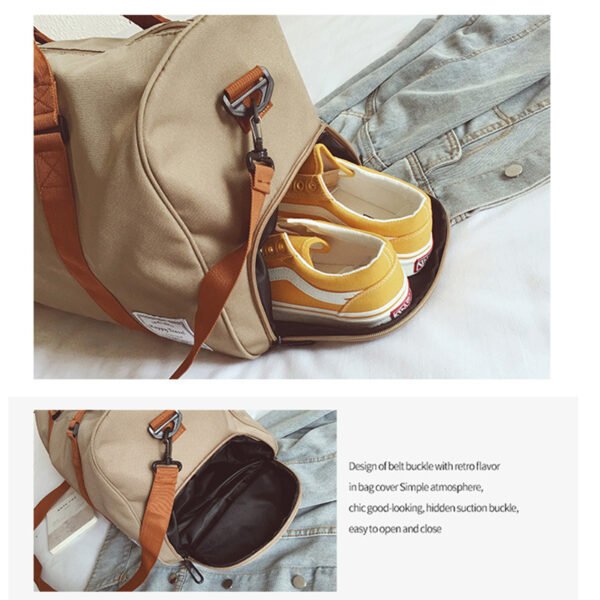 Women Travel Bag Fitness Sports Gym Tote Workout Duffel Bag - Image 10