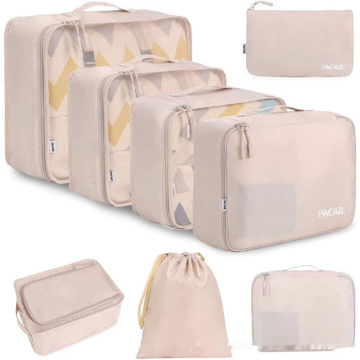 Cubic Eight-piece Set Travel Set Packing Bags Underwear - Image 4